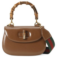 Gucci Сумка Bamboo 1947 с ручкой сверху от Гуччи коричневая