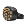 Сумка на пояс Gucci Marmont Animal Belt Bag Черная