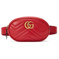 Сумка на пояс Gucci Marmont Belt Bag Красная Сумка на пояс Gucci Marmont Belt Bag Красная