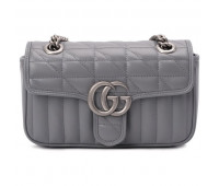 Gucci Сумка GG Marmont 2.0 mini от Гуччи серая