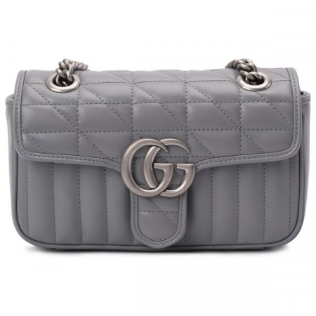 Gucci Сумка GG Marmont 2.0 mini от Гуччи серая