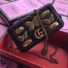 Сумка Гуччи GucciMarmont Animal Mini Bag Черная Сумка Гуччи GucciMarmont Animal Mini Bag Черная