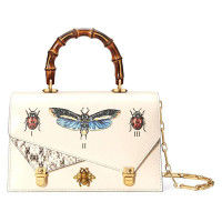 Сумка Gucci Ottilia с бамбуковой ручкой Белая