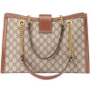 Gucci Сумка-тоут от Гуччи GG Padlock medium коричневая