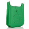 Кожаная Сумка HERMES Evelyne GM Зеленый