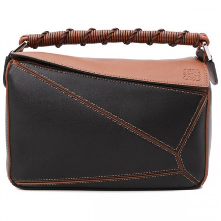 LOEWE Сумка Puzzle small черный-бежевый