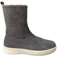 Замшевые сапоги Walk с мехом LORO PIANA
