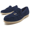 Замшевые лоферы Summer Charms Walk с мехом LORO PIANA