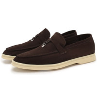 Loro Piana Замшевые лоферы Summer Charm Walk