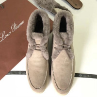 Мужские Замшевые ботинки Loro Piana Walk and Walk с мехом бежевые Мужские Замшевые ботинки Loro Piana Walk and Walk с мехом бежевые