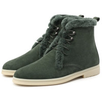 Замшевые ботинки Ylvi Walk с мехом LORO PIANA