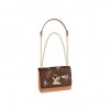 Louis Vuitton LV Сумка Twist MM с узором Catogram Monogram