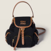 Рюкзак MIU MIU из холста и кожи