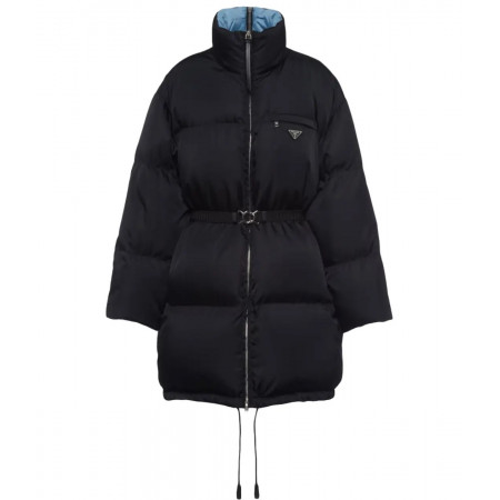 Длинный пуховик куртка PRADA Re-Nylon Gabardine