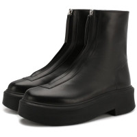 Кожаные ботинки Zipped Boot I с молнией THE ROW