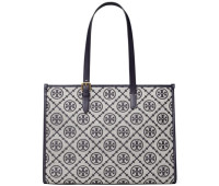 TORY BURCH Сумка-тоут T с Монограммой Тори темно синий