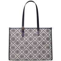 TORY BURCH Сумка-тоут T с Монограммой Тори темно синий