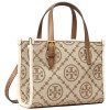 TORY BURCH Сумка-тоут mini T с Монограммой бежевый