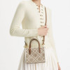 TORY BURCH Сумка-тоут mini T с Монограммой бежевый