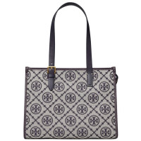 TORY BURCH Сумка-тоут small T с Монограммой Тори темно синий