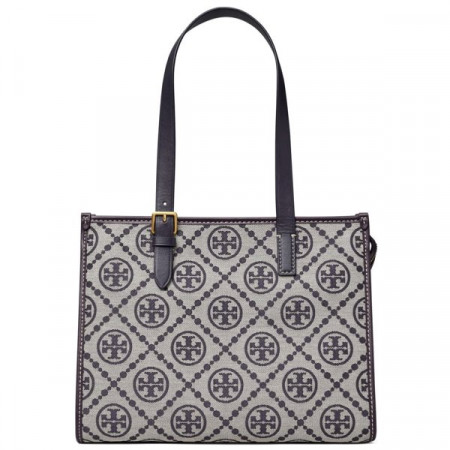 TORY BURCH Сумка-тоут small T с Монограммой Тори темно синий