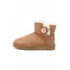 Замшевые сапоги Угги с пуговицей UGG светло-коричневые Замшевые сапоги Угги с пуговицей UGG светло-коричневые