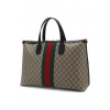 Gucci Дорожная сумка GG Supreme Web с плечевым ремнем Гуччи