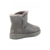Замшевые сапоги Угги с пуговицей UGG серые